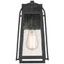 5_Possini Euro Woodley 13" High Sand Black Outdoor Wall Light more views