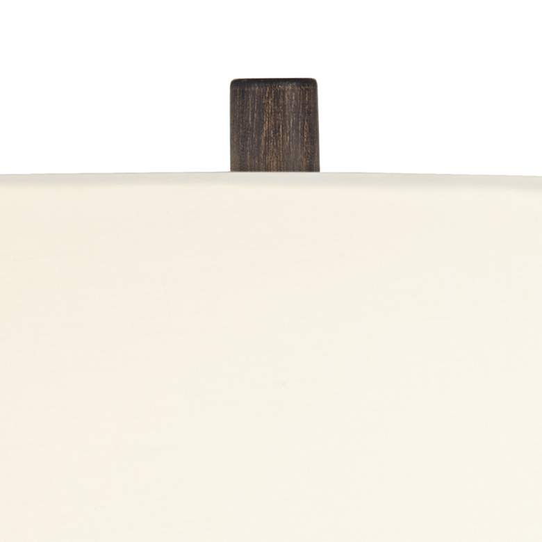 Image 4 Possini Euro Woodwork 30" Black Finish Open Base Modern Table Lamp more views