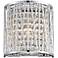 Possini Euro Woven Laser Cut 7 1/2" High Chrome Wall Sconce