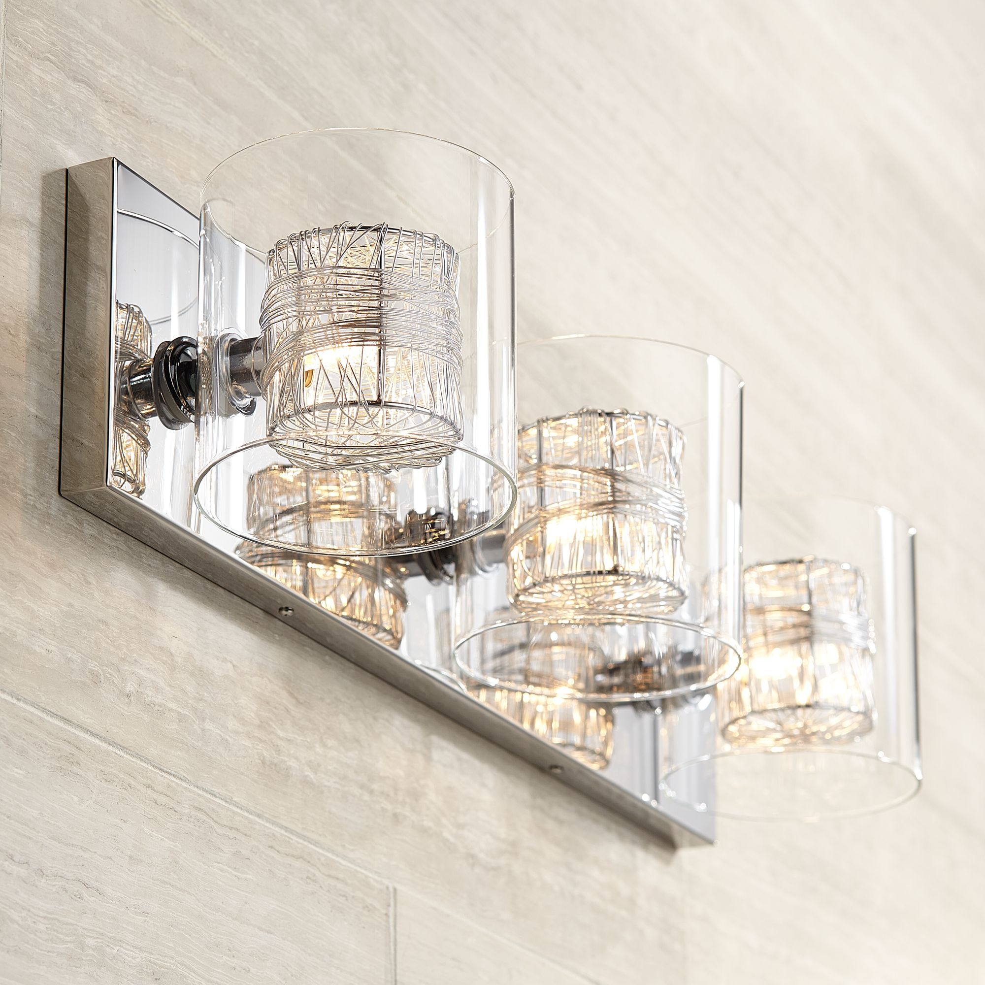 Modern chrome deals bathroom light fixtures