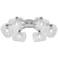 Possini Euro Wrapped Wire 24" Wide Modern Chrome Ceiling Light