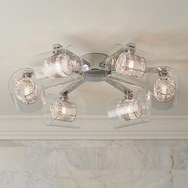 Possini Euro Wrapped Wire 24" Wide Modern Chrome Ceiling Light