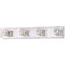 Possini Euro Wrapped Wire 30 3/4" Wide Chrome LED Bathroom Light