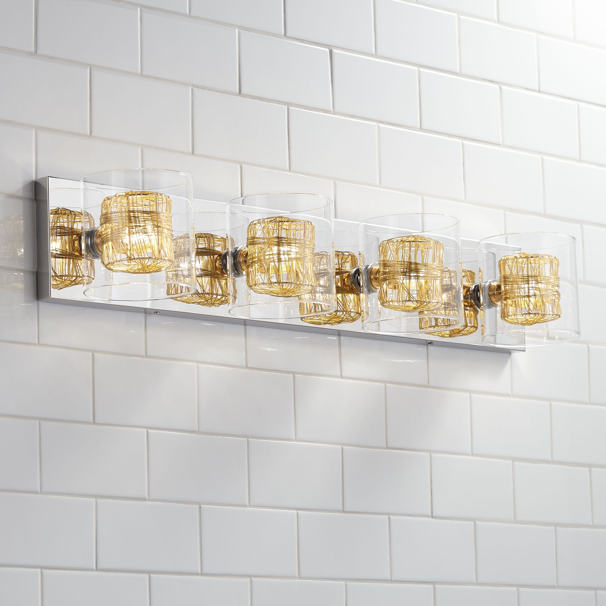 Modern Chrome Bathroom Lighting Page 2 Lamps Plus