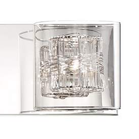 Image3 of Possini Euro Wrapped Wire 47 3/4" Wide Modern Chrome Bathroom Light more views