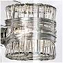 Possini Euro Wrapped Wire 5" High Chrome LED Wall Sconce in scene