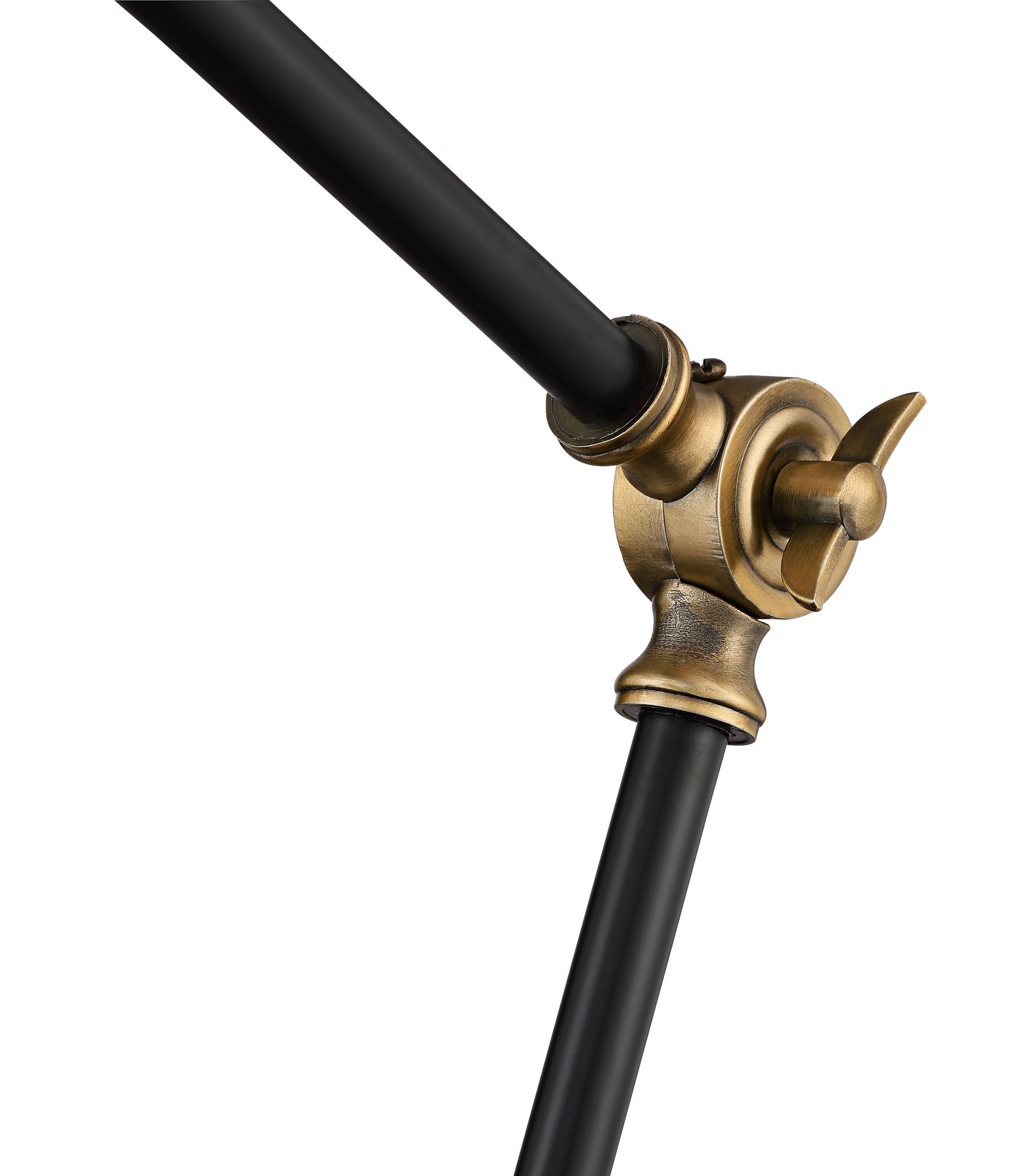 Image 5 Possini Euro Wray Black and Brass Adjustable USB Desk Lamps Set of 2 more views