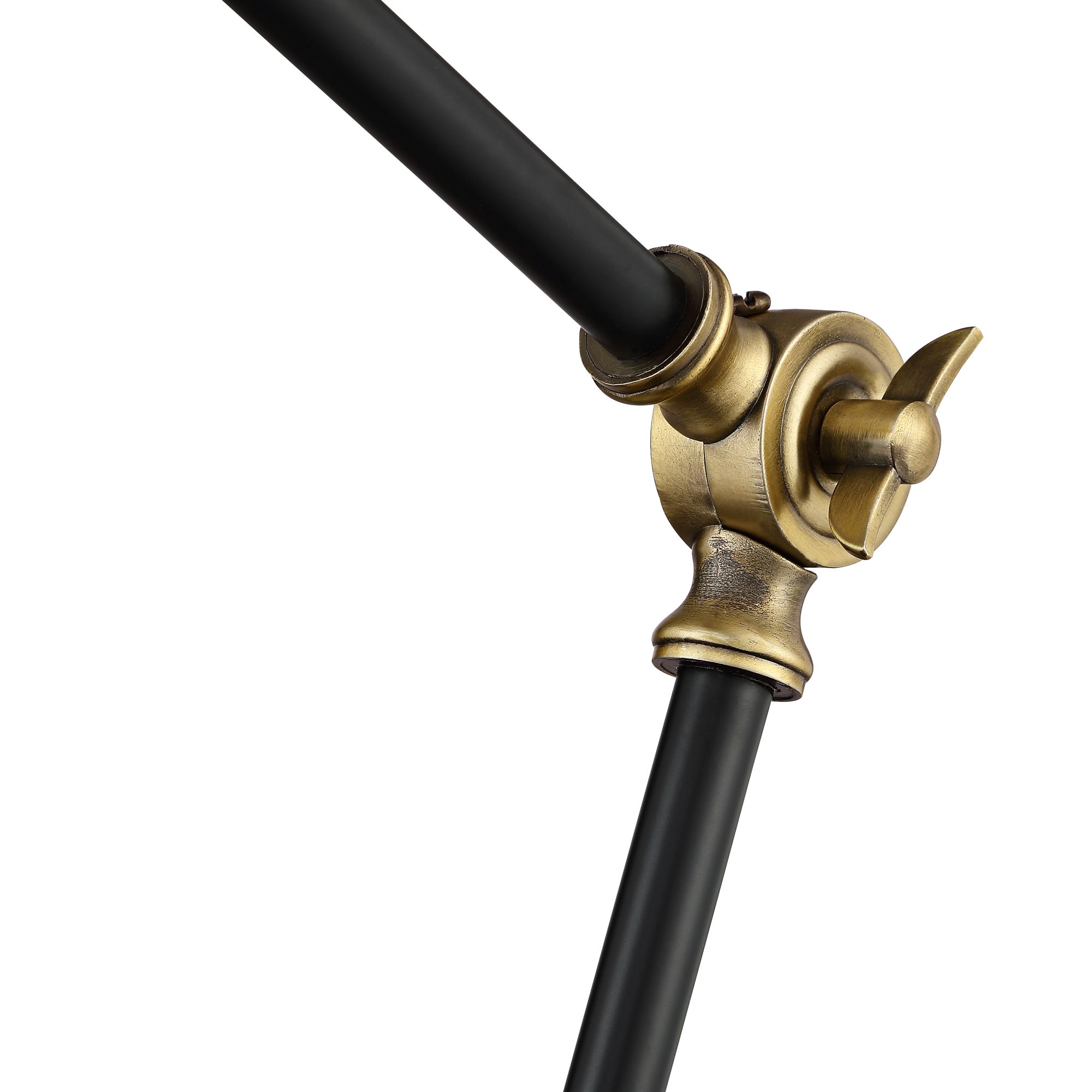 Image 5 Possini Euro Wray Black Antique Brass Adjustable USB Desk Lamp more views