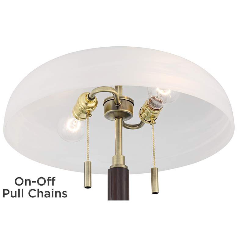 Image 4 Possini Euro Wyndham 23" Glass Dome Shade Dual USB Ports Desk Lamp more views