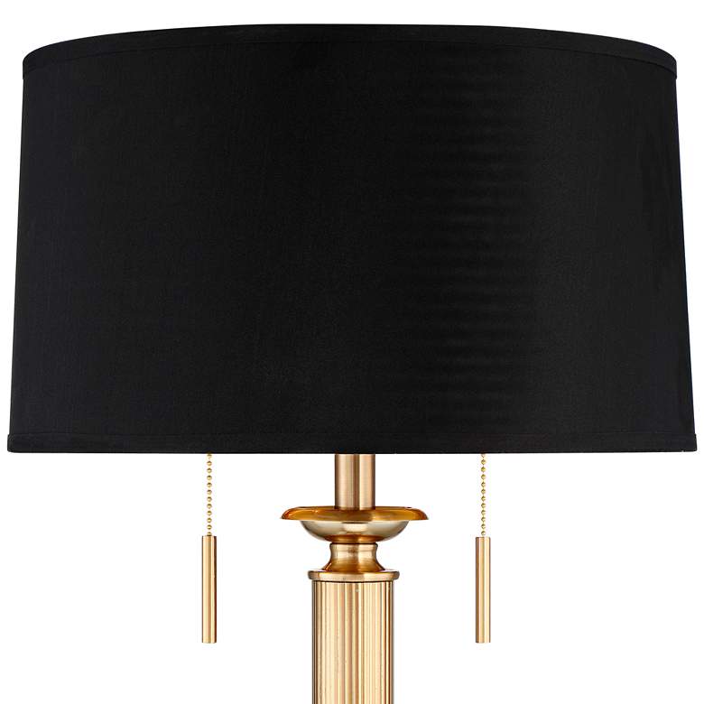 Image 6 Possini Euro Wynne 30" Gold and Black 2-Light Lamp with Dual USB Ports more views