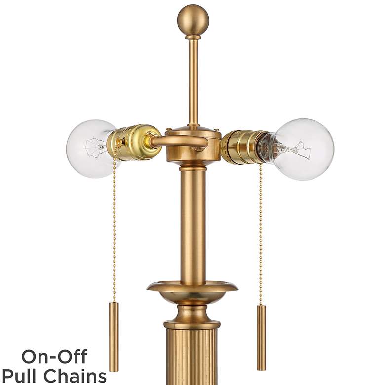 Image 7 Possini Euro Wynne 30" Gold and Black 2-Light Lamp with Dual USB Ports more views