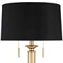 Possini Euro Wynne 30" High Gold and Black Dual USB Lamps Set of 2