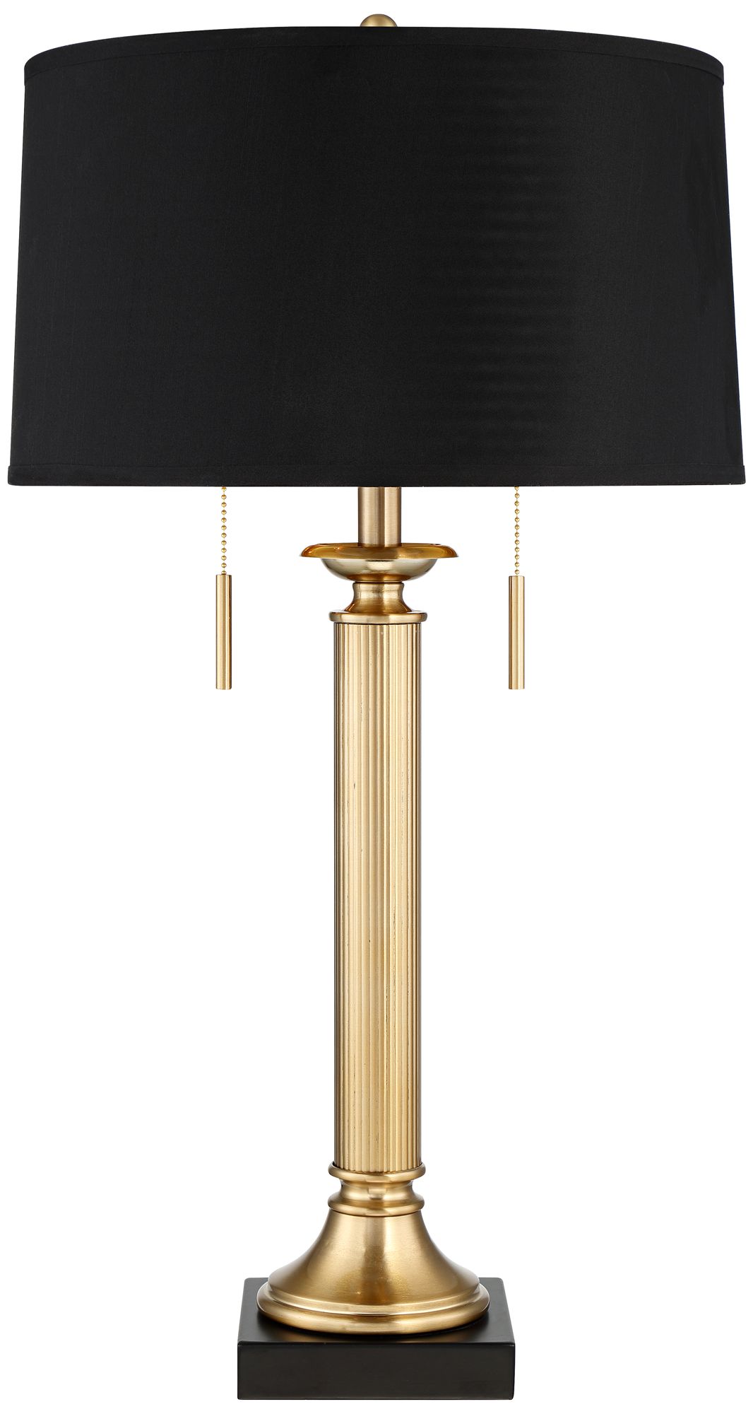 Possini Euro Wynne 30" High Gold and Black Dual USB Lamps Set of 2