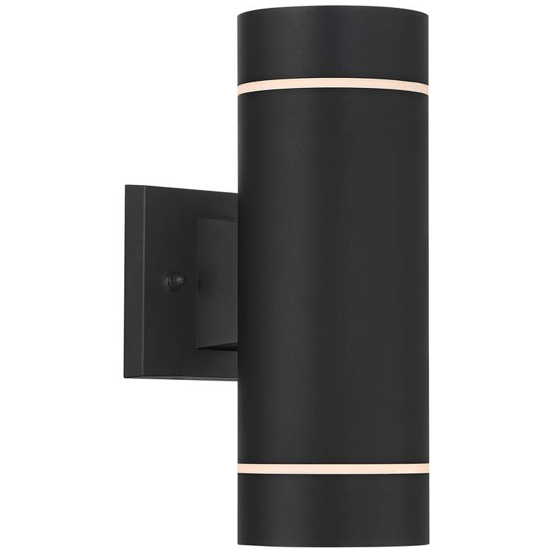 Image 4 Possini Euro Wynnsboro 12" High Black Up and Down Outdoor Wall Light more views