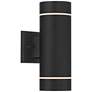 4_Possini Euro Wynnsboro 12"H Black Up/Down Outdoor Wall Light Set of 2 more views