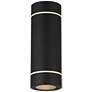 5_Possini Euro Wynnsboro 12"H Black Up/Down Outdoor Wall Light Set of 2 more views