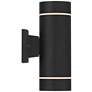7_Possini Euro Wynnsboro 12"H Black Up/Down Outdoor Wall Light Set of 2 more views