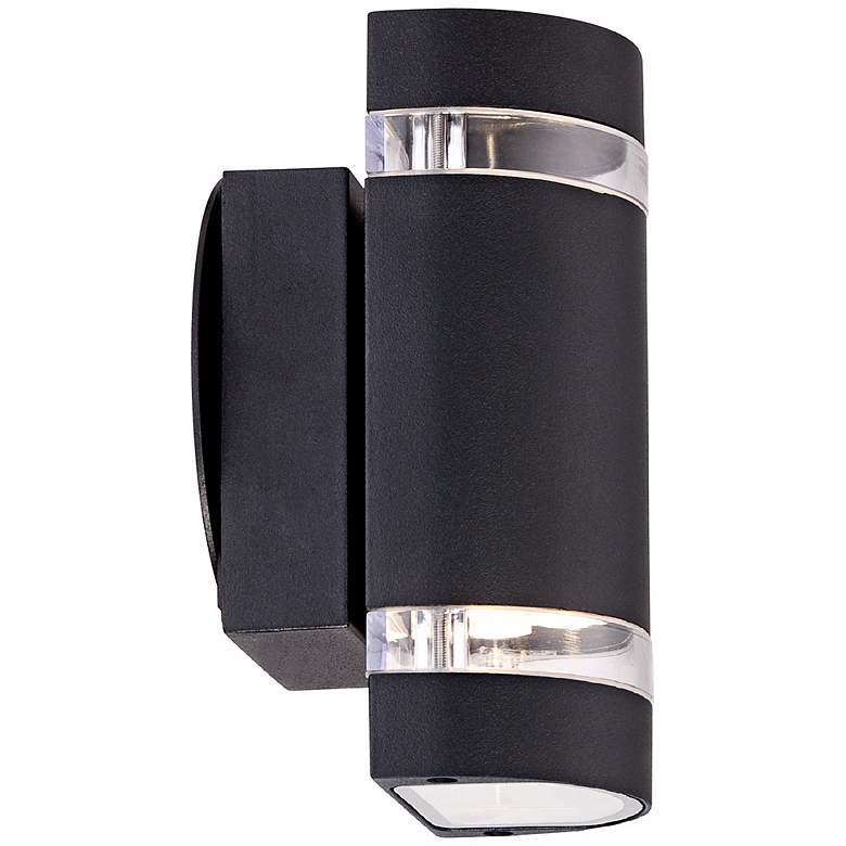 Image 7 Possini Euro Wynnsboro 7 3/4 inch High Black Up and Down LED Outdoor Light more views