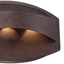 Image3 of Possini Euro Xane 11" Wide Bronze Finish LED Wall Light more views
