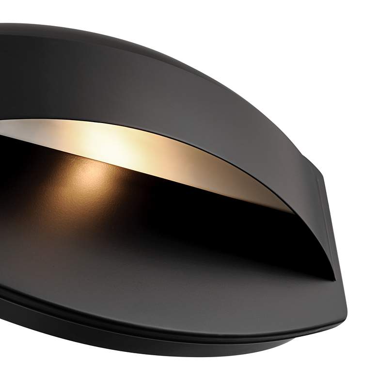Image 4 Possini Euro Xane 11" Wide Matte Black Dark Sky Outdoor Wall Light more views