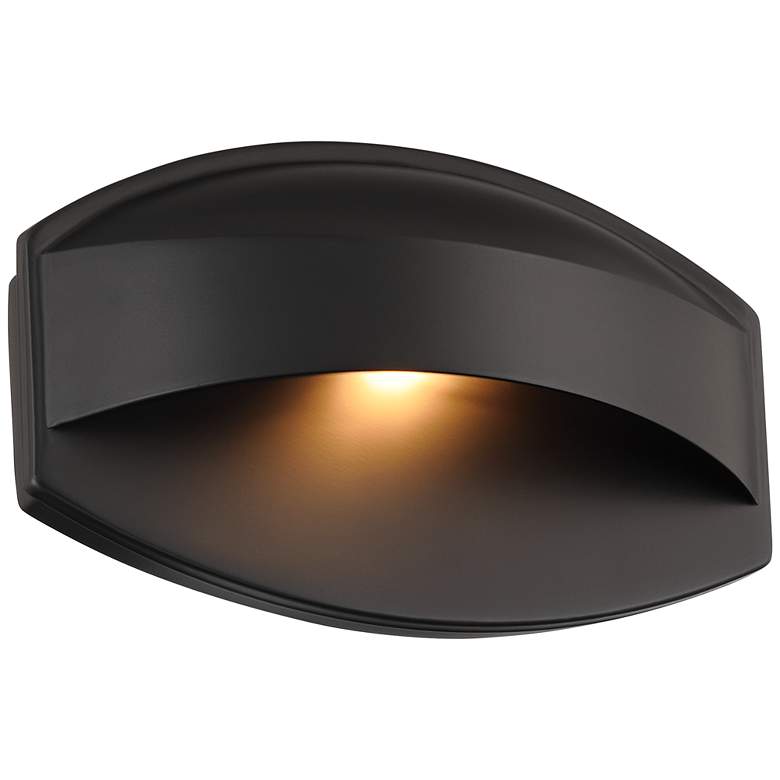 Image 7 Possini Euro Xane 11" Wide Matte Black Dark Sky Outdoor Wall Light more views