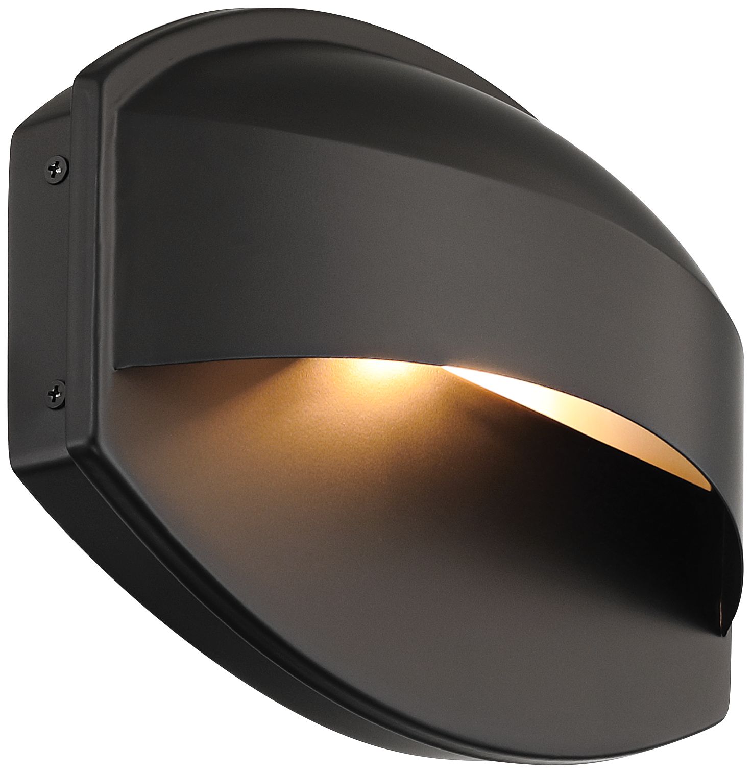 Possini Euro Xane 11" Wide Matte Black Dark Sky Outdoor Wall Light