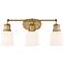 Possini Euro Yorkton 21 3/4"W Soft Gold 3-Light Bath Light