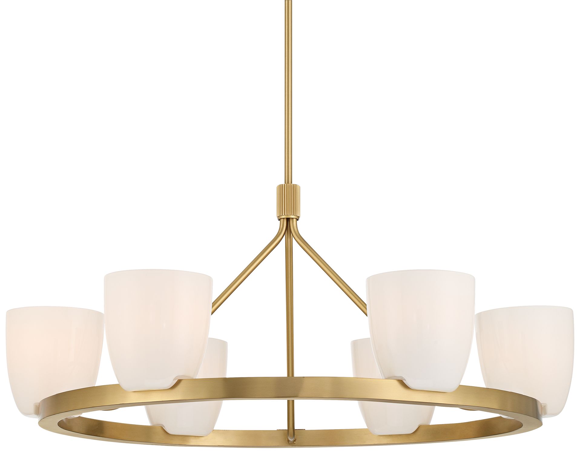 Thumbnail2 of Possini Euro Yvette 35 1/2" Wide Antique Brass 6-Light Chandelier