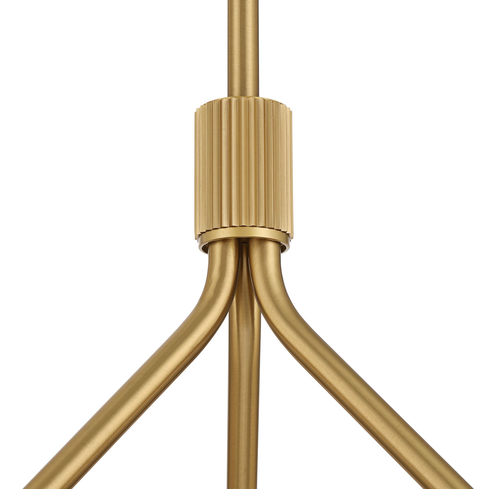 Thumbnail4 of Possini Euro Yvette 35 1/2" Wide Antique Brass 6-Light Chandelier more views