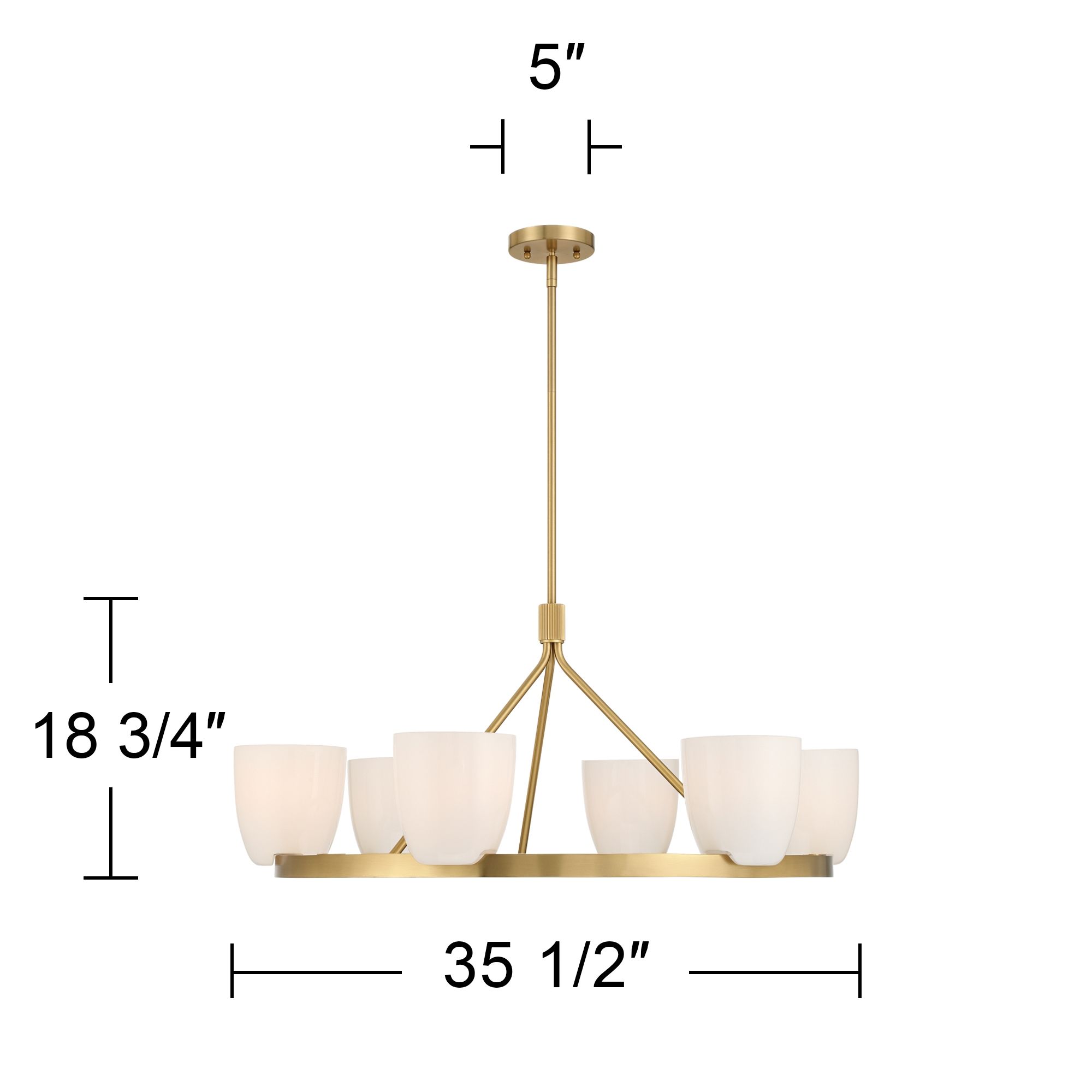 Possini Euro Yvette 35 1/2" Wide Antique Brass 6-Light Chandelier