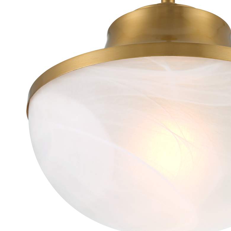 Image 3 Possini Euro Zachary 11" Wide Warm Gold Mini Pendant Light more views