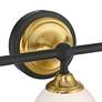 4_Possini Euro Zaragoza 23" Wide Gold and Black 3-Light Bath Light more views