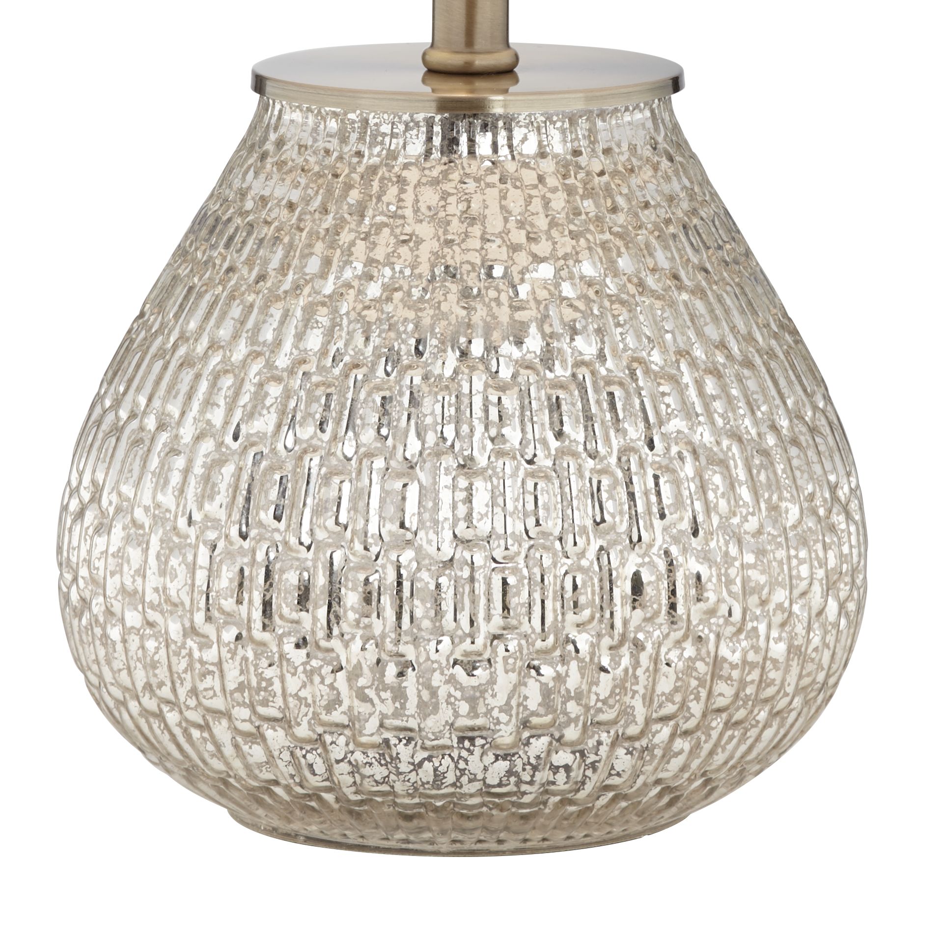 Image 7 Possini Euro Zax 19 1/2" High Mercury Glass Accent Table Lamp more views