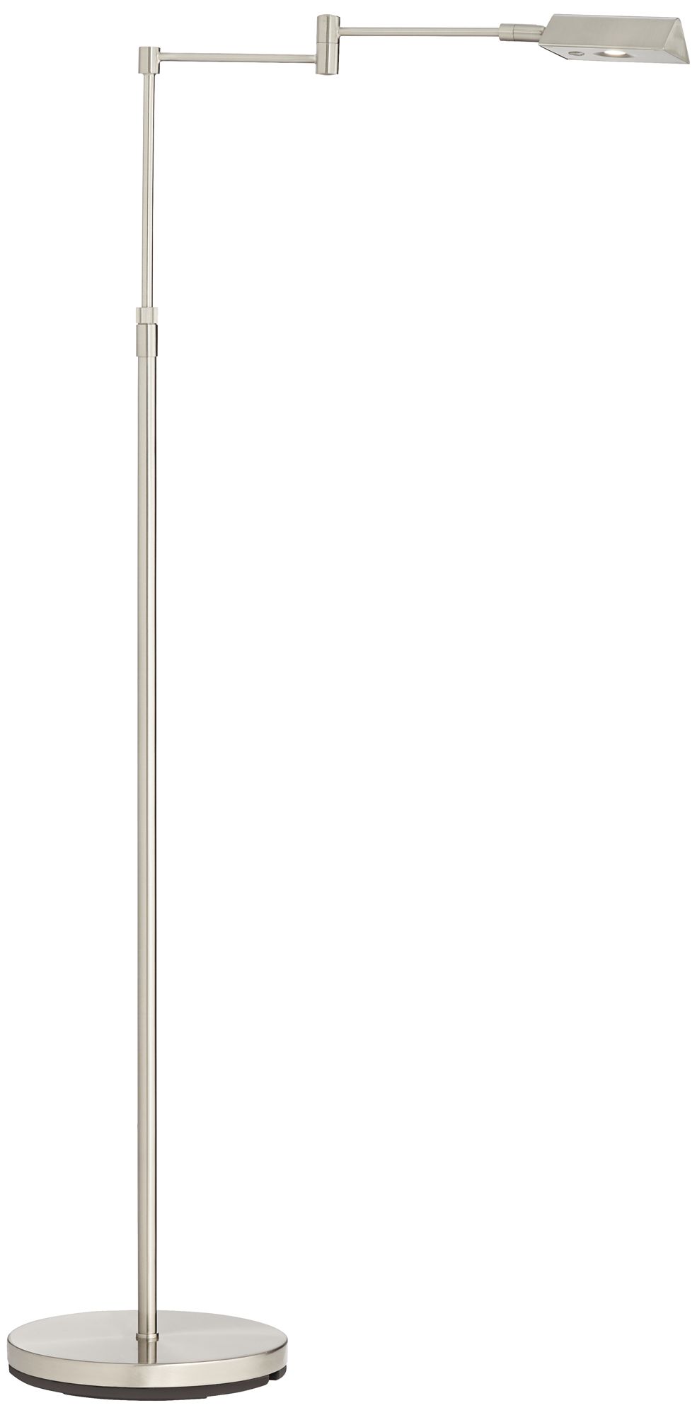 Image 2 Possini Euro Zema LED Nickel Swing Arm Adjustable Pharmacy Floor Lamp