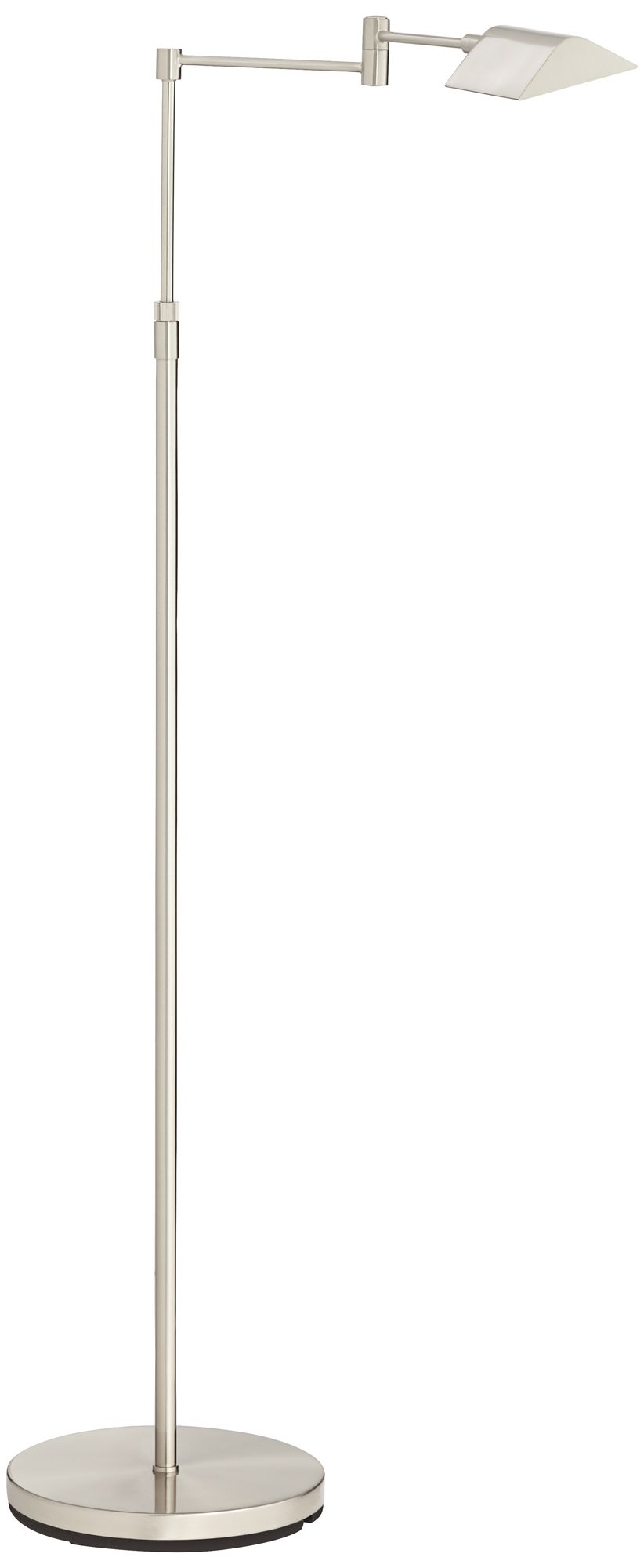 Image 7 Possini Euro Zema LED Nickel Swing Arm Adjustable Pharmacy Floor Lamp more views
