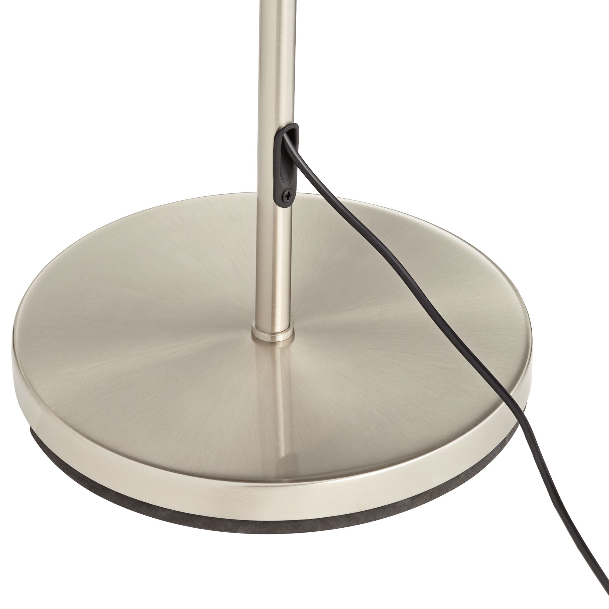 Image 6 Possini Euro Zema Nickel Swing Arm Modern LED Pharmacy Floor Lamps Set of 2 more views