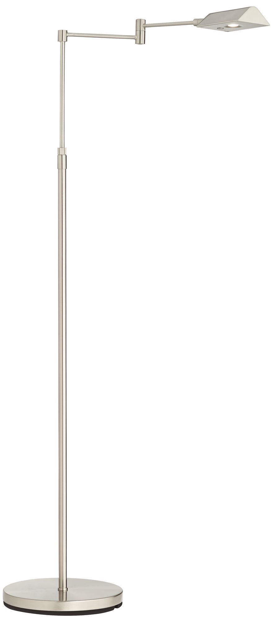 Image 7 Possini Euro Zema Nickel Swing Arm Modern LED Pharmacy Floor Lamps Set of 2 more views