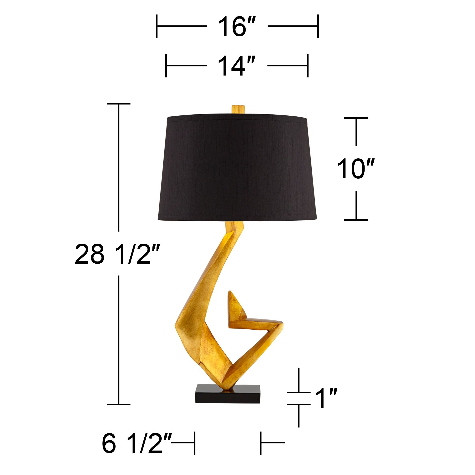 Watch A Video About the Possini Euro Zeus Black Shade Gold Leaf Sculpture Table Lamp