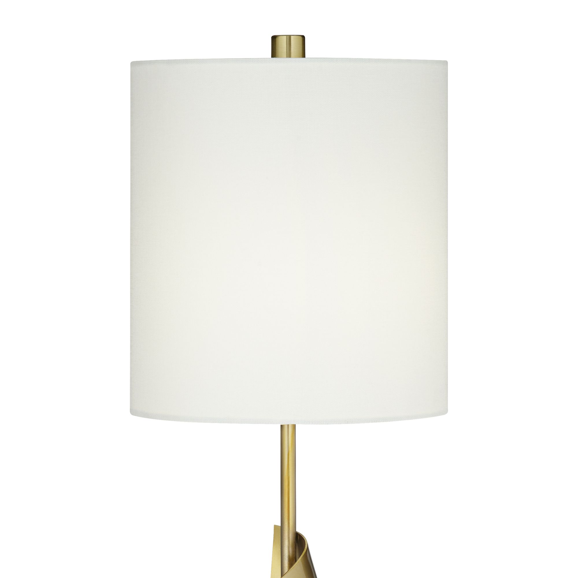 Image 5 Possini Euro Ziggy 32" High Gold Modern Scroll Console Table Lamp more views