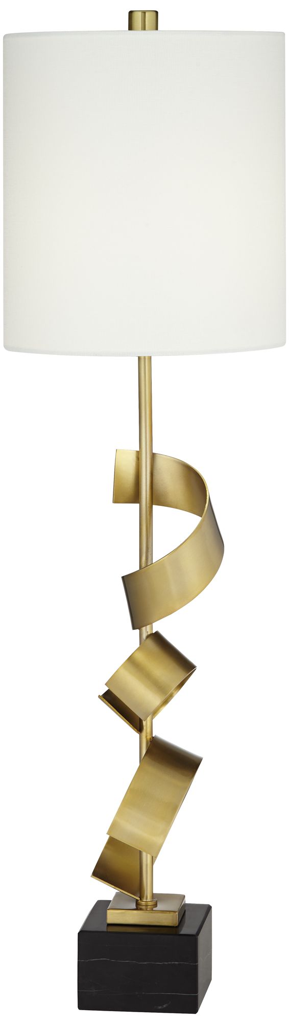 Watch A Video About the Possini Euro Design Modern Scroll Gold Console Table Lamp