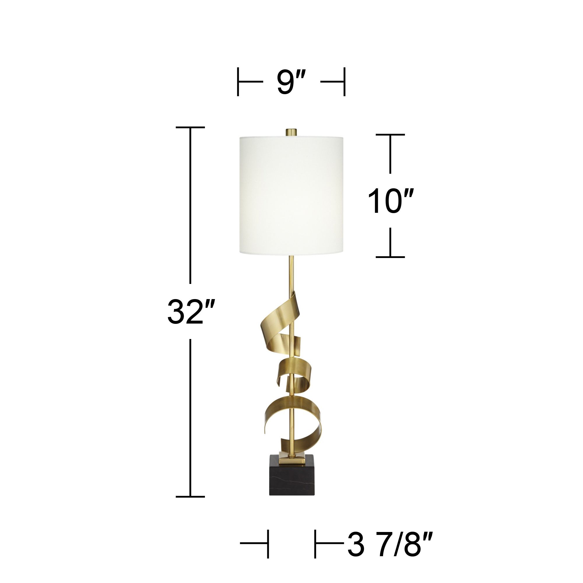 Watch A Video About the Possini Euro Design Modern Scroll Gold Console Table Lamp