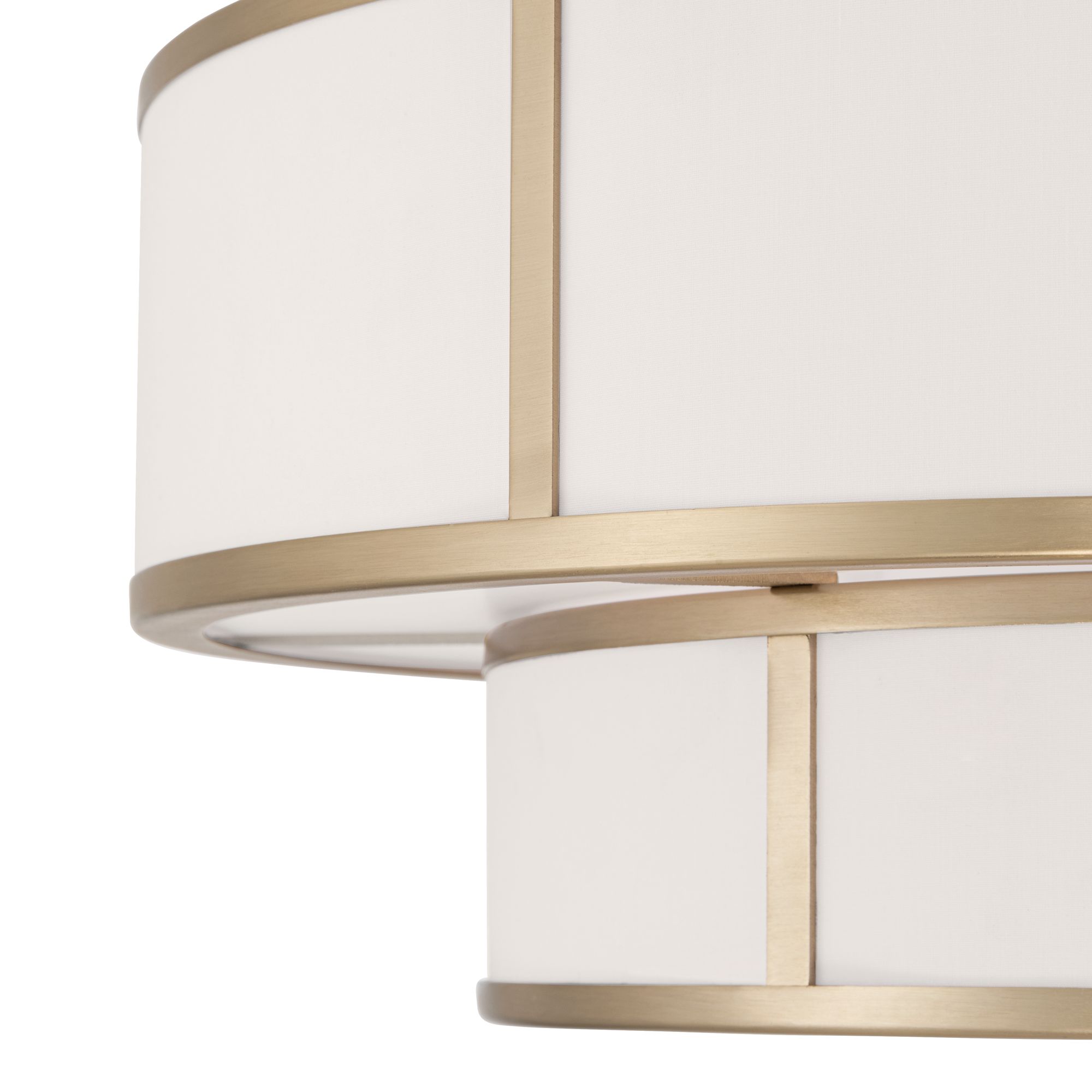 Image 4 Possini Euro Zilina 19 1/2" Wide Matte Brass 2-Tier 4-Light Chandelier more views