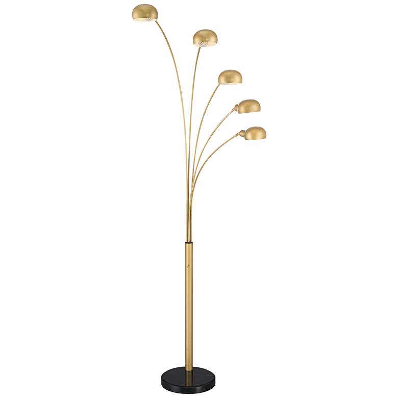 Brushed Brass Modern Arc Floor Lamp Brushed Brass Modern Arc Floor Lamp