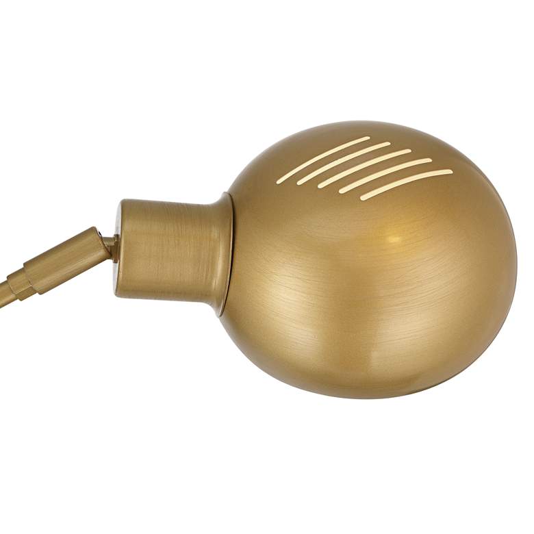 Image 5 Possini Infini 78" 5-Light Marble Brushed Brass Modern Arc Floor Lamp more views