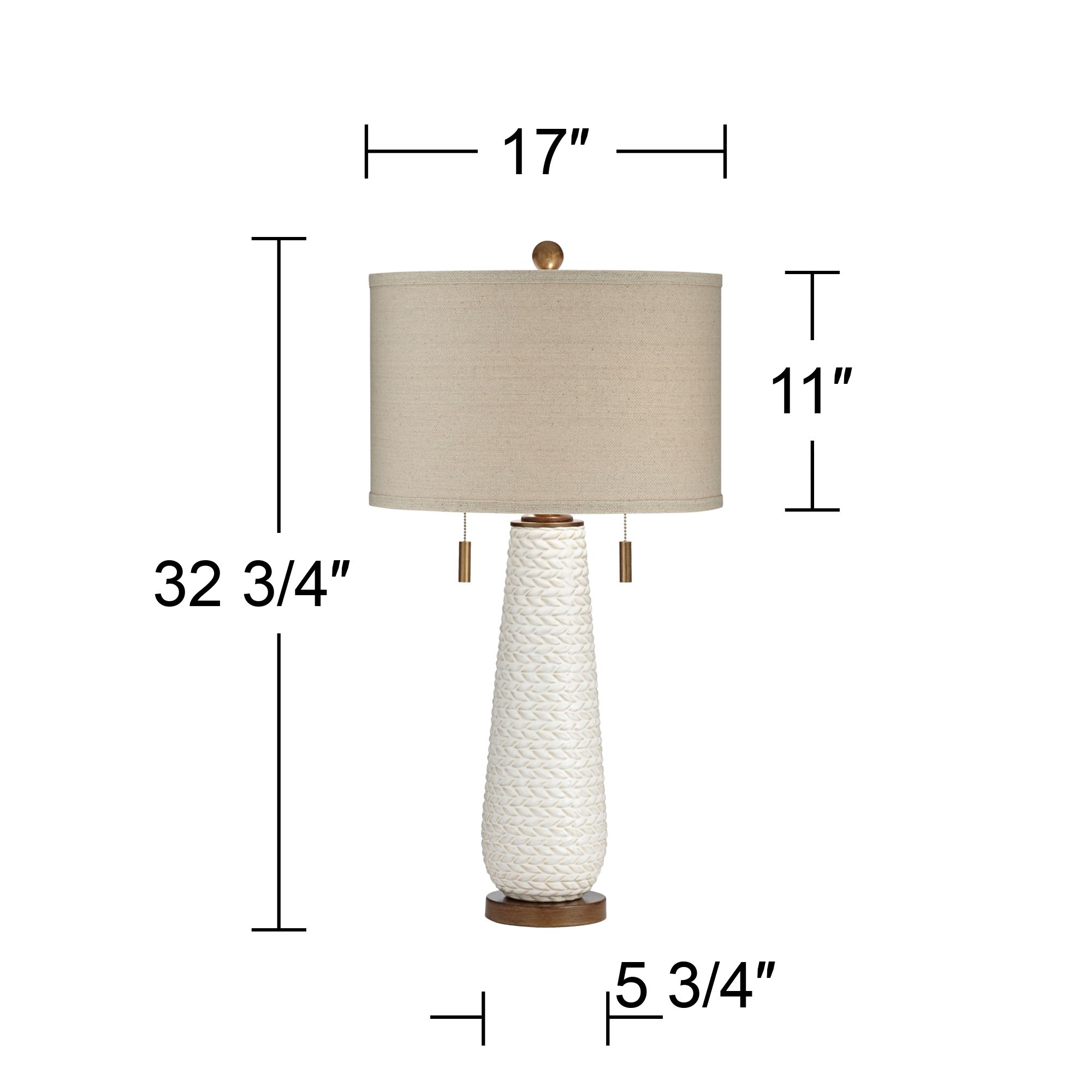 Possini Kingston White Ceramic Table Lamp with USB Table Top Dimmer in scene