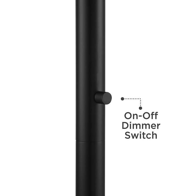 Image 4 Possini Meridian Light Blaster 72" Black 4-Light Torchiere Floor Lamp more views