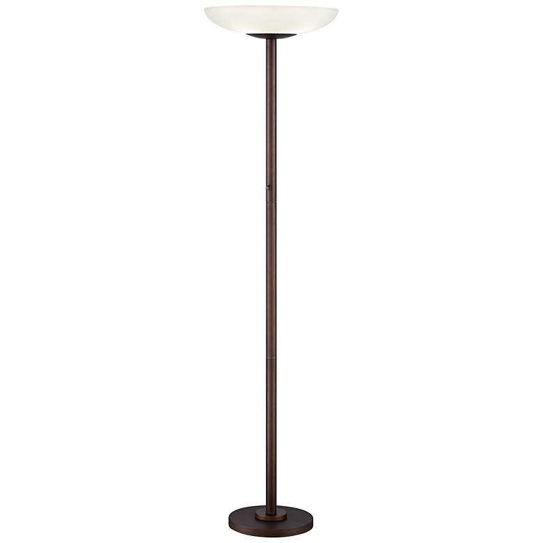 Image 3 Possini Meridian Light Blaster 72" Bronze 4-Light Torchiere Floor Lamp