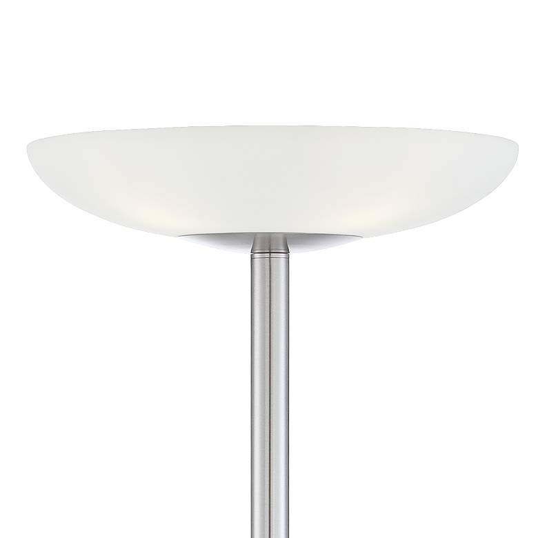Image 4 Possini Nickel Light Blaster 72" Nickel 4-Light Torchiere Floor Lamp more views