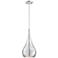 Possini Raindrop 9 1/2" Wide Chrome Mini Pendant Light