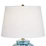 4_Possini Teal Temple Jar 27" High Ceramic Lamp with Table Top Dimmer more views